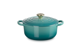 Le Creuset Signature 20cm Cast Iron Round Casserole - Bleu Riviera | 21177200994450
