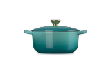 Le Creuset Signature 20cm Cast Iron Round Casserole - Bleu Riviera | 21177200994450