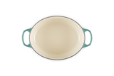 Le Creuset Signature 27cm Cast Iron Oval Casserole - Bleu Riviera | 21178270994450