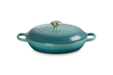 Le Creuset Signature 30cm Cast Iron Shallow Casserole - Bleu Riviera | 21180300994450