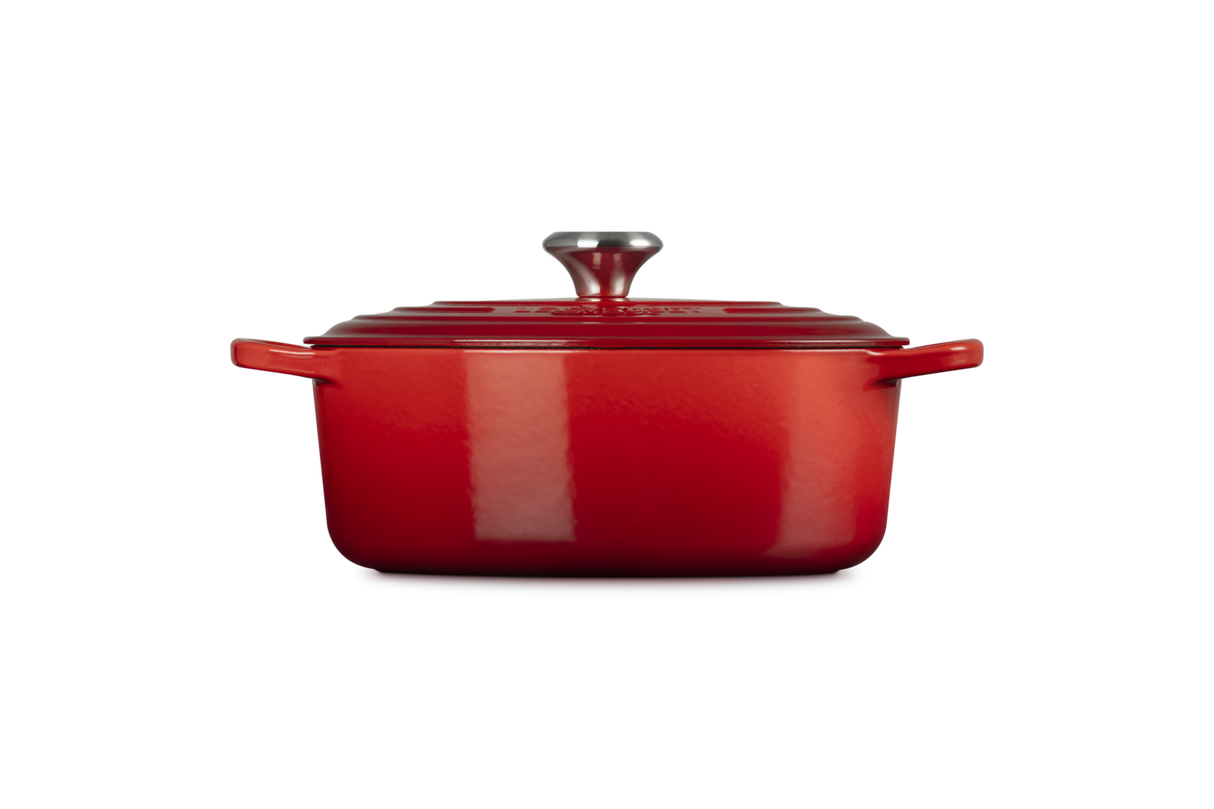 Le Creuset Signature 27cm Cast Iron Oval Casserole - Cerise | 21178270602430