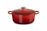 Le Creuset Signature 26cm Cast Iron Round Casserole - Cerise | 21177260602430