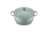 Le Creuset Signature 20cm Cast Iron Round Casserole - Sea Salt | 21177207174430