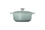 Le Creuset Signature 20cm Cast Iron Round Casserole - Sea Salt | 21177207174430