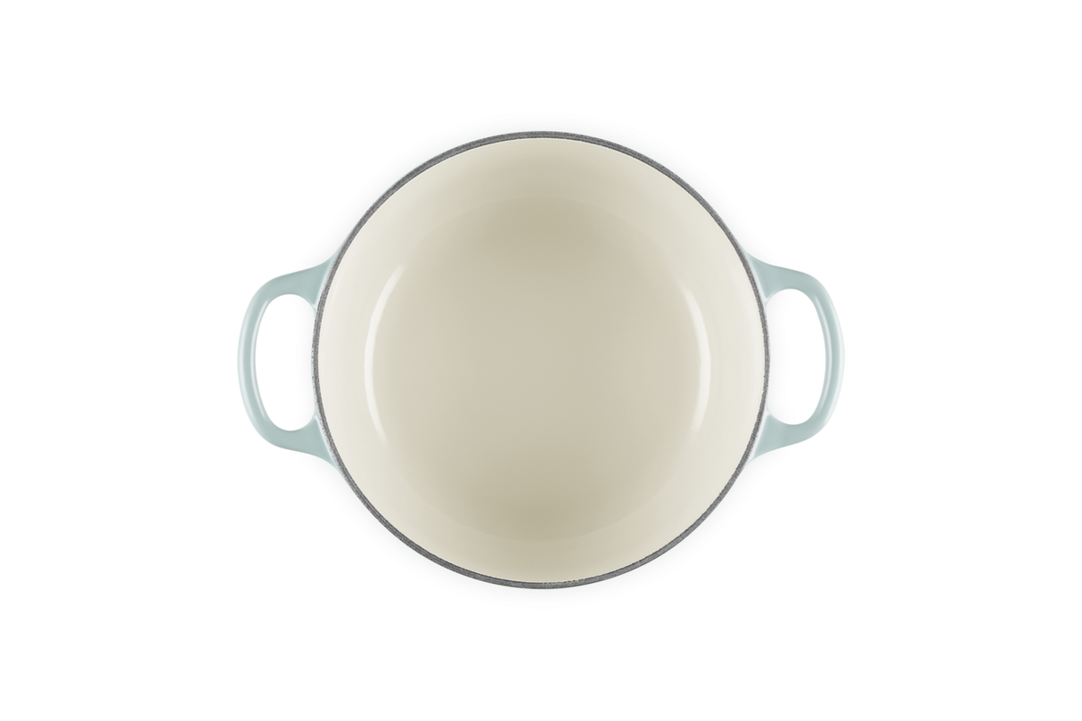 Le Creuset Signature 20cm Cast Iron Round Casserole - Sea Salt | 21177207174430