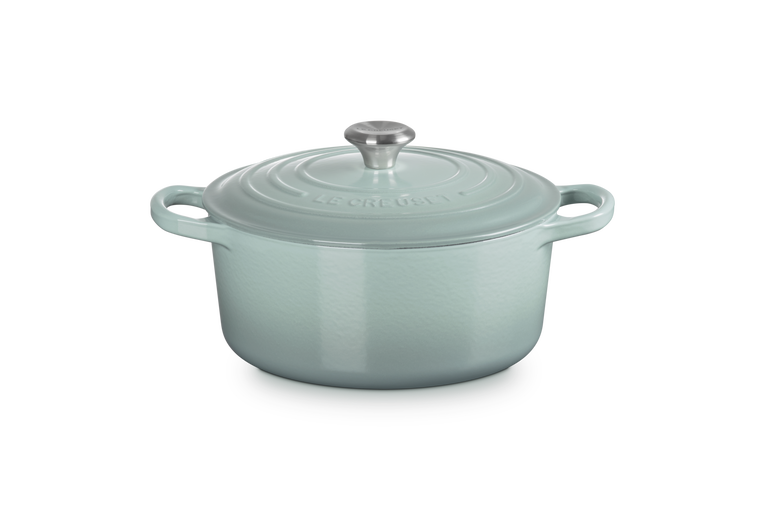 Le Creuset Signature 28cm Cast Iron Round Casserole - Sea Salt | 21177287174430