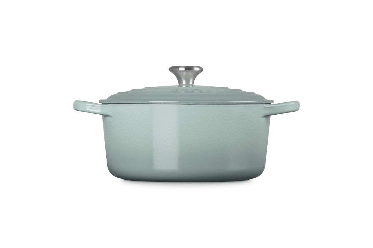 Le Creuset Signature 22cm Cast Iron Round Casserole - Sea Salt | 21177227174430