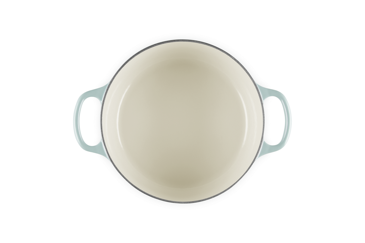 Le Creuset Signature 28cm Cast Iron Round Casserole - Sea Salt | 21177287174430