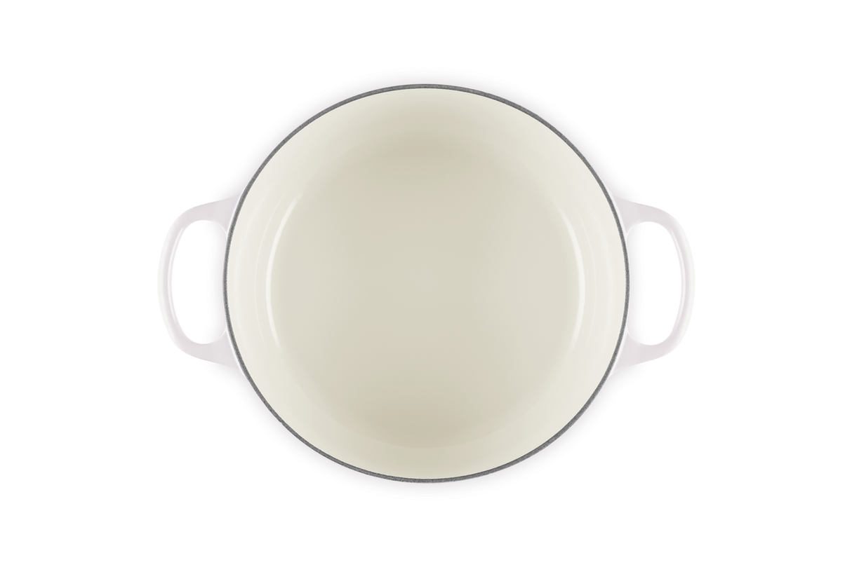 Le Creuset Signature 24cm Cast Iron Round Casserole - Shell Pink | 21177247774430