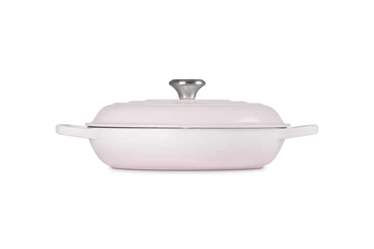 Le Creuset Signature 30cm Cast Iron Shallow Casserole - Shell Pink | 21180307774430