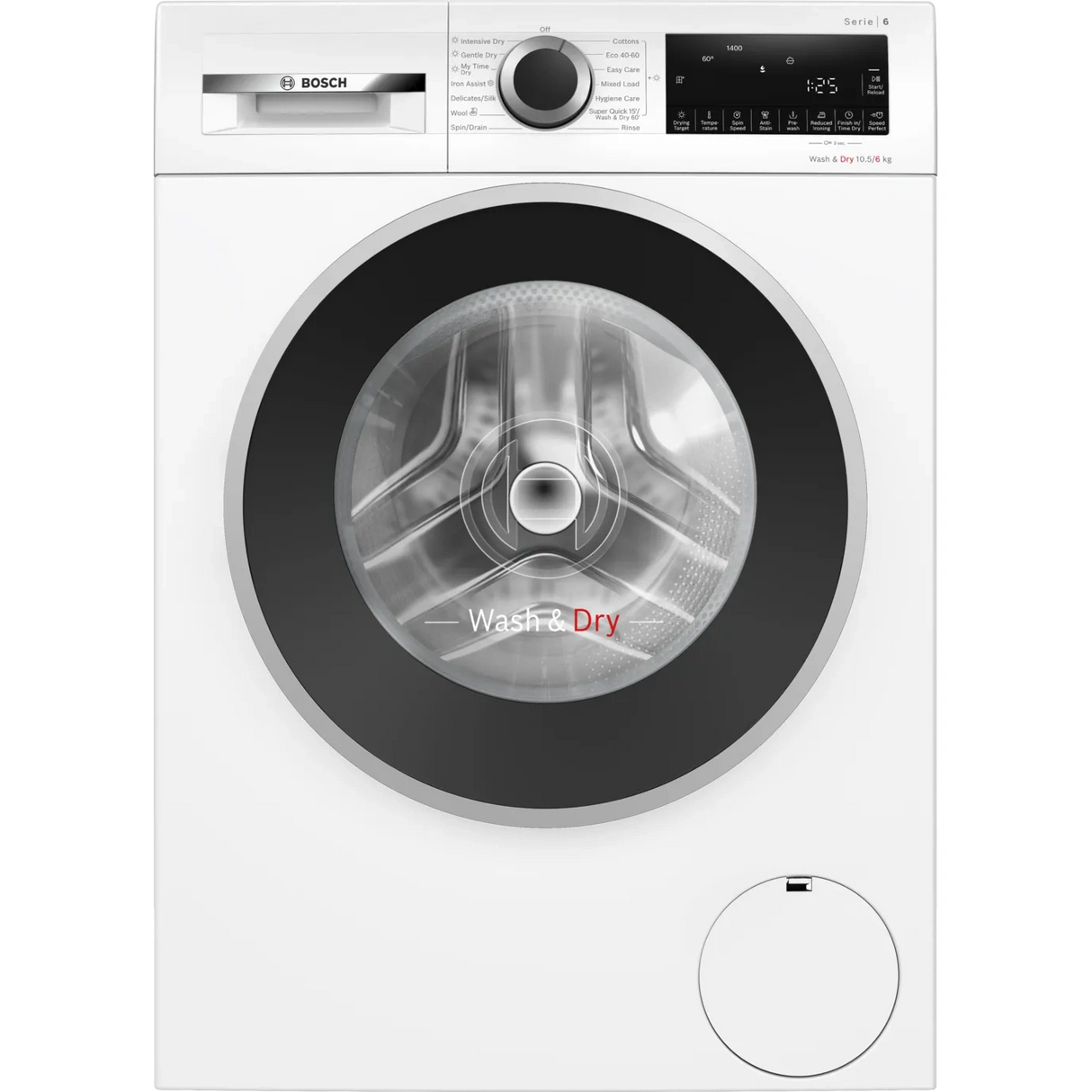 Bosch Series 6 10.5kg&6kg Washer Dryer White WNG25401GB