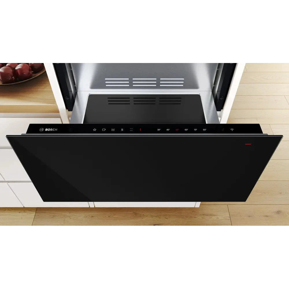 Bosch Series 8 29cm Warming Drawer Black BID7101B1B