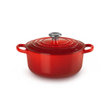 Le Creuset Signature 20cm Cast Iron Round Casserole - Cerise | 21177200602430
