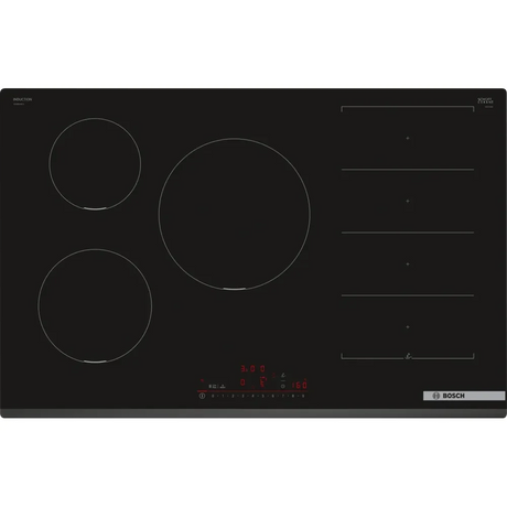 Bosch Series 6 80cm flex induction hob, top view