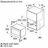 Bosch Series 8 Built In Microwave - Black | BFL7221B1B