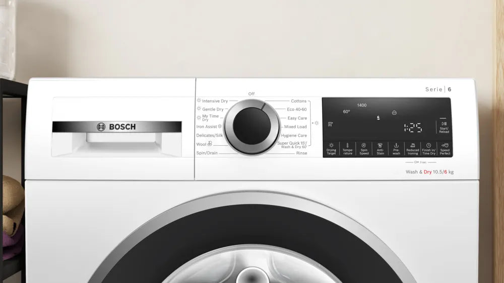 Bosch Series 6 10.5kg&6kg Washer Dryer White WNG25401GB