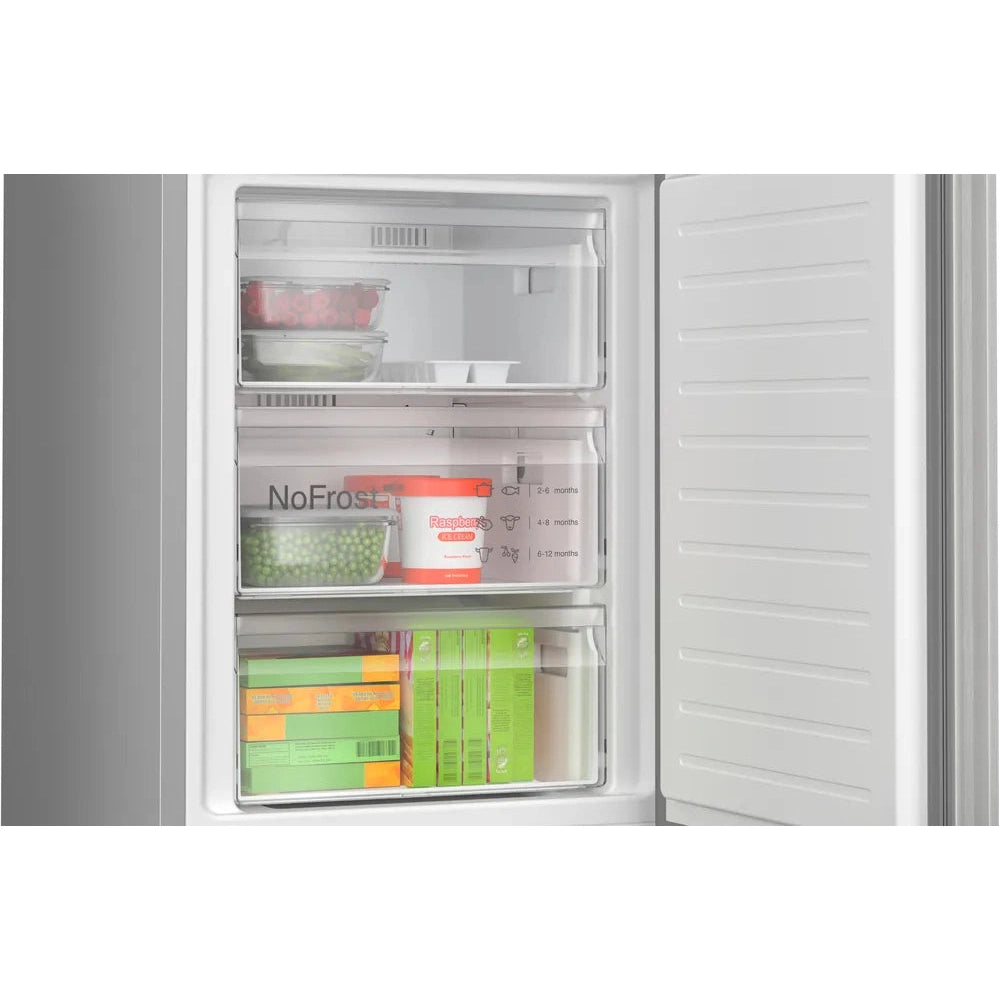 Bosch Series 4 Fridge Freezer Stainless Steel A Rated KGN392LAFG