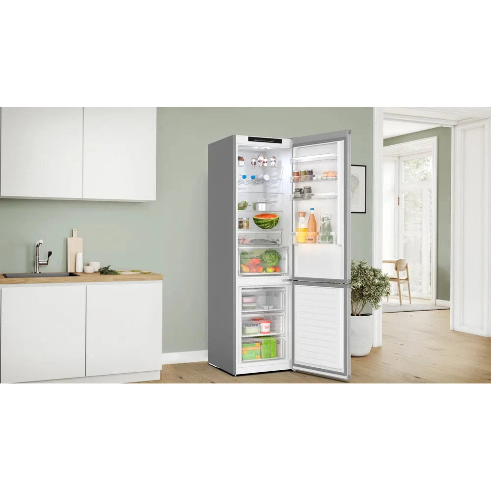 Bosch Series 4 Fridge Freezer Stainless Steel A Rated KGN392LAFG