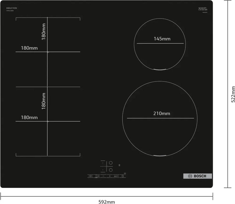 Bosch Series 4 60cm Induction Hob PWP611BB5B