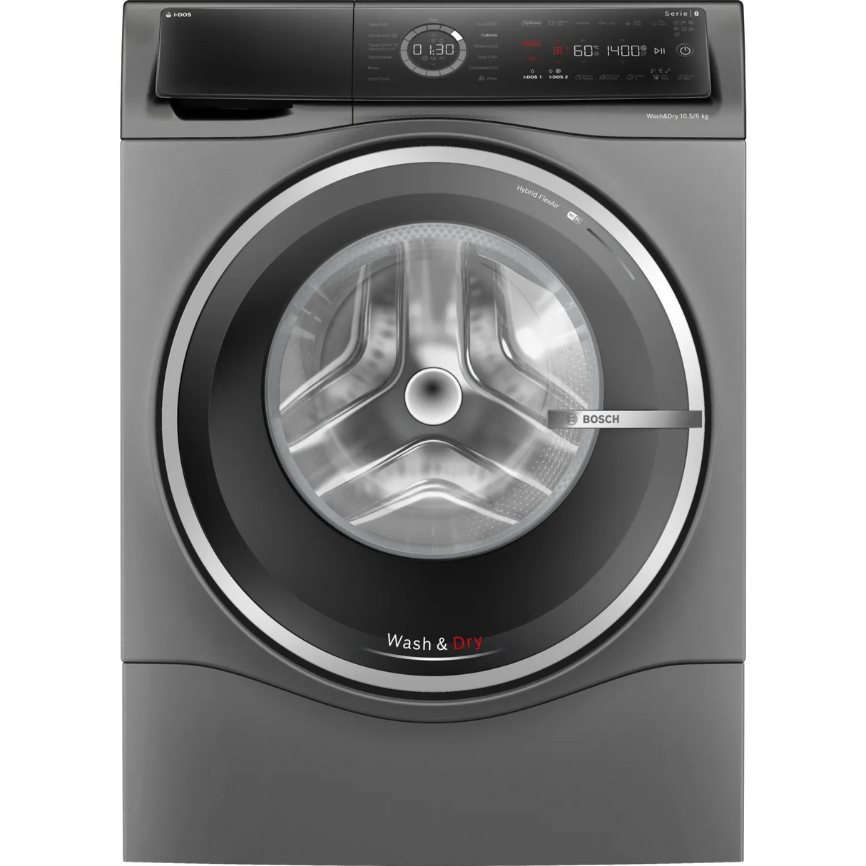 Bosch Series 8 10.5kg&6kg Washer Dryer Graphite WNC254ARGB