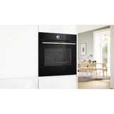 Bosch Series 8 Full Steam Single Oven Black HSG7364B1B