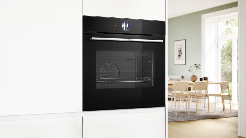 Bosch Series 8 Full Steam Single Oven Black HSG7364B1B