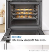 Bosch Series 4 60cm Built In Double Oven - Stainless Steel | MBA533BS3B