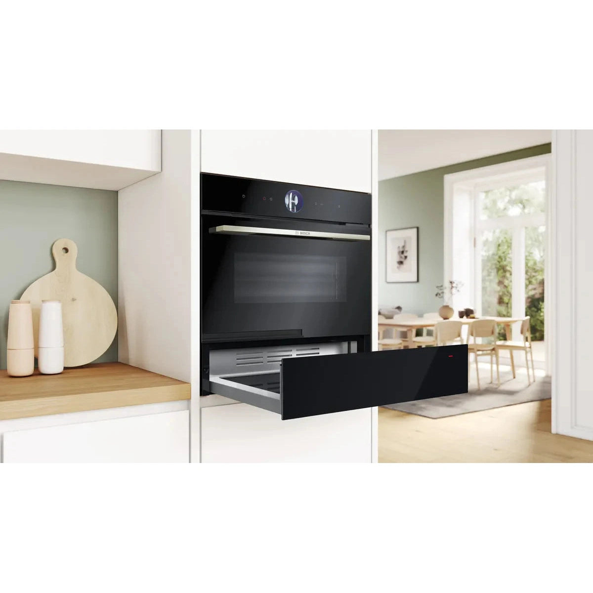 Bosch Series 8 14cm Warming Drawer Black BIC7101B1B