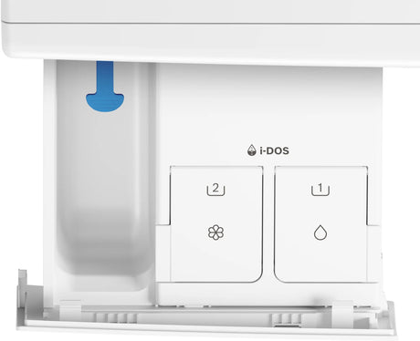 i-DOS water dispenser control panel with buttons and indicator lights on a white background