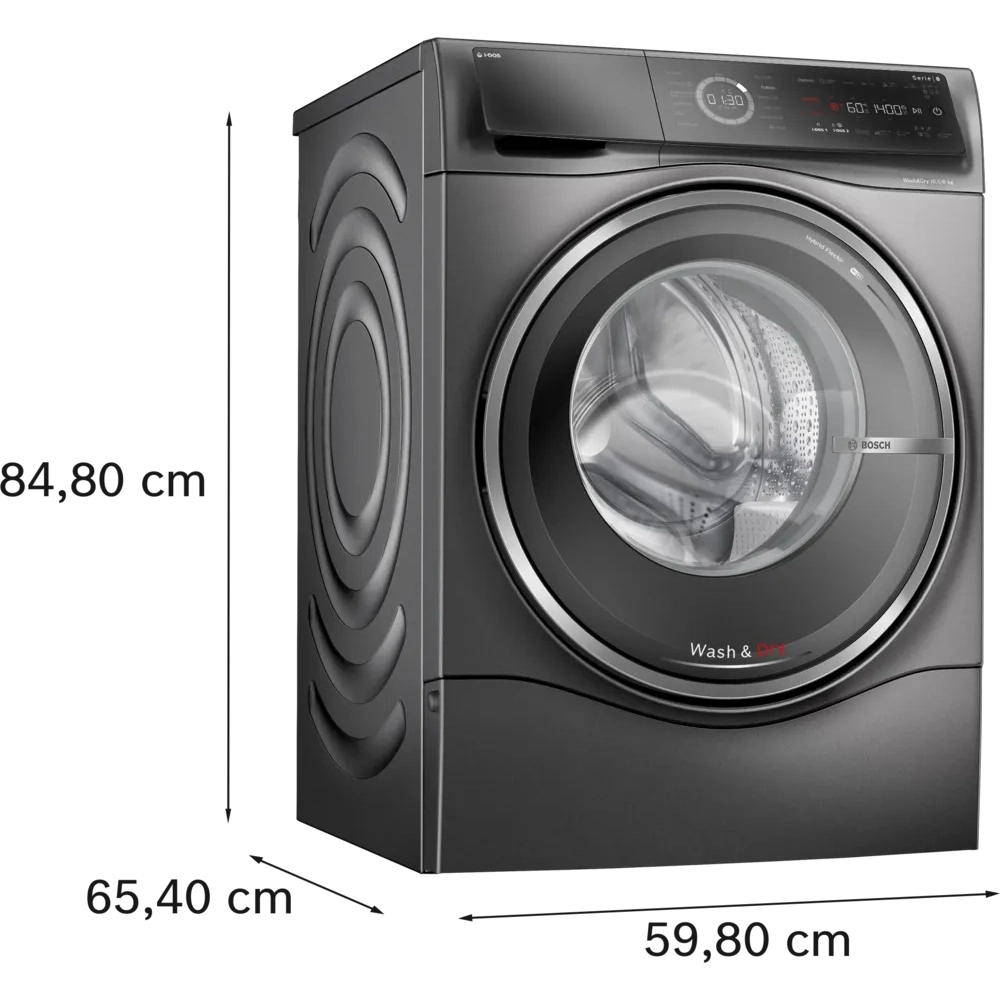 Bosch Series 8 10.5kg&6kg Washer Dryer Graphite WNC254ARGB