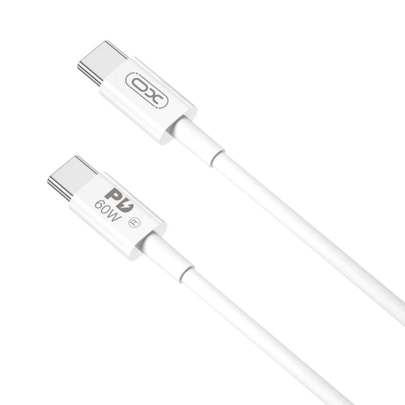 XO cable NB-Q190A PD USB-C - USB-C 1,0m 60W - White | EXSXO-NB-Q190A