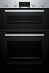 Bosch Series 4 60cm Built In Double Oven - Stainless Steel | MBA533BS3B