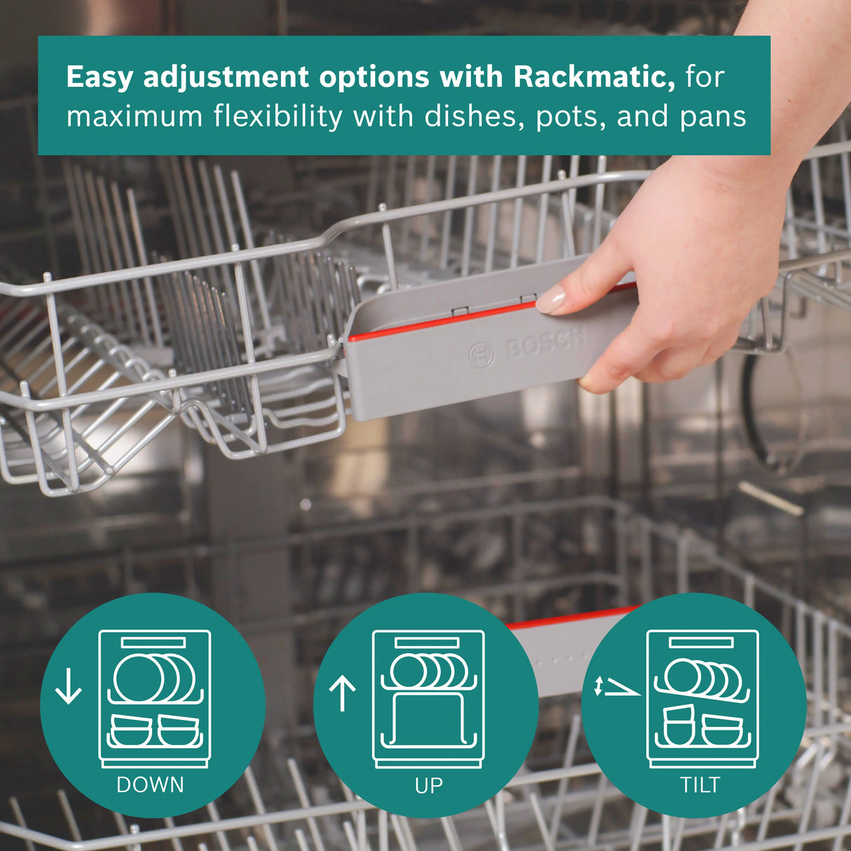 Bosch Series 4 60cm Fully-Integrated Dishwasher Variable Hinge - White | SMH4HVX14G