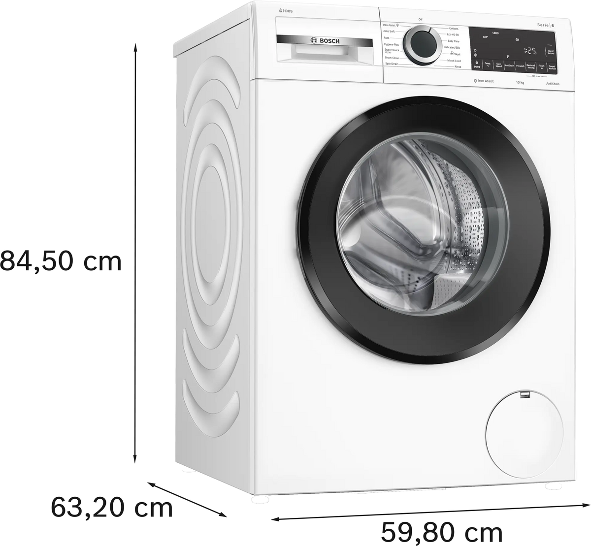Bosch Series 6 washing machine, digital display