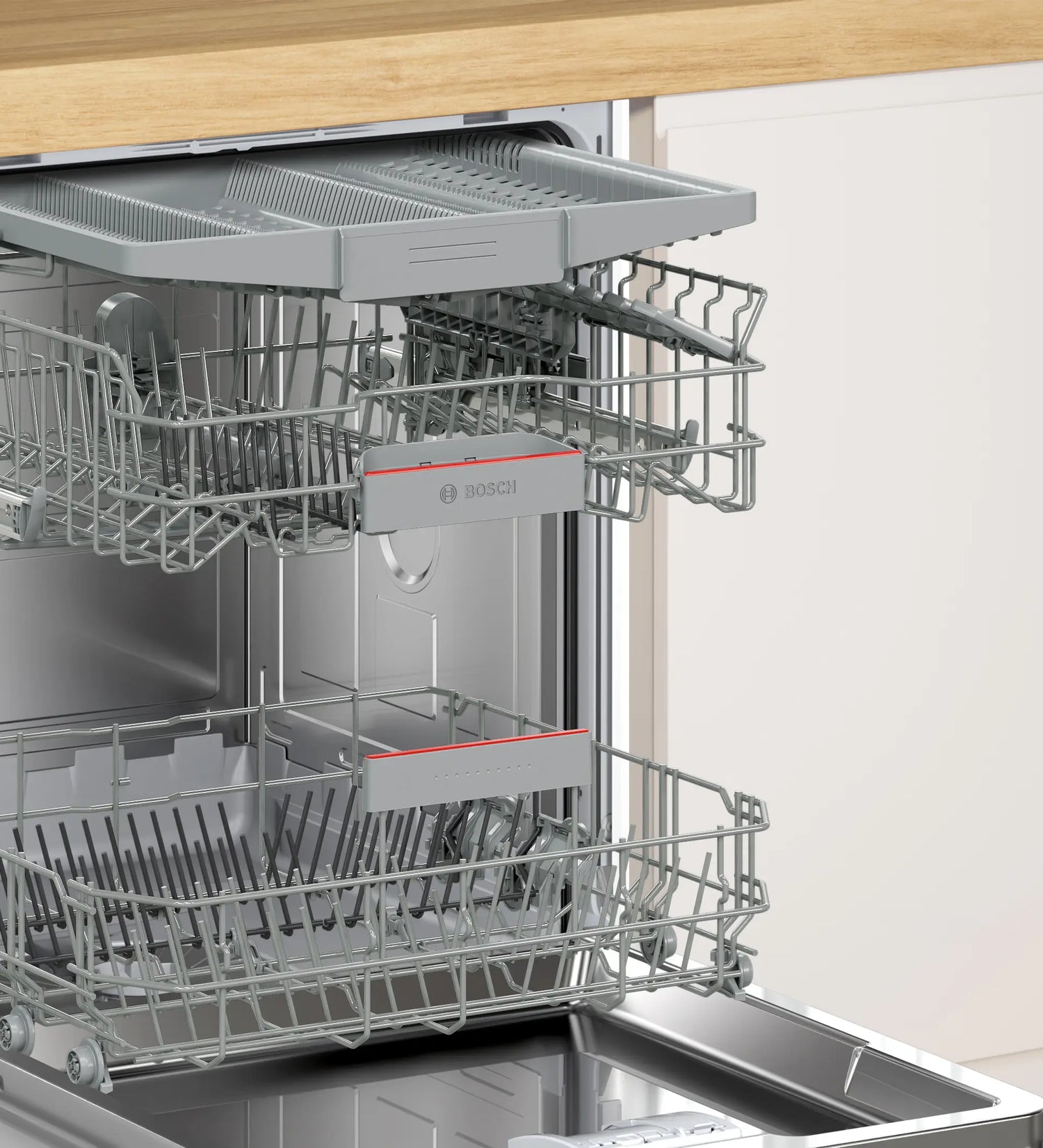Bosch Series 4 60cm Fully-Integrated Dishwasher Variable Hinge - White | SMH4HVX14G
