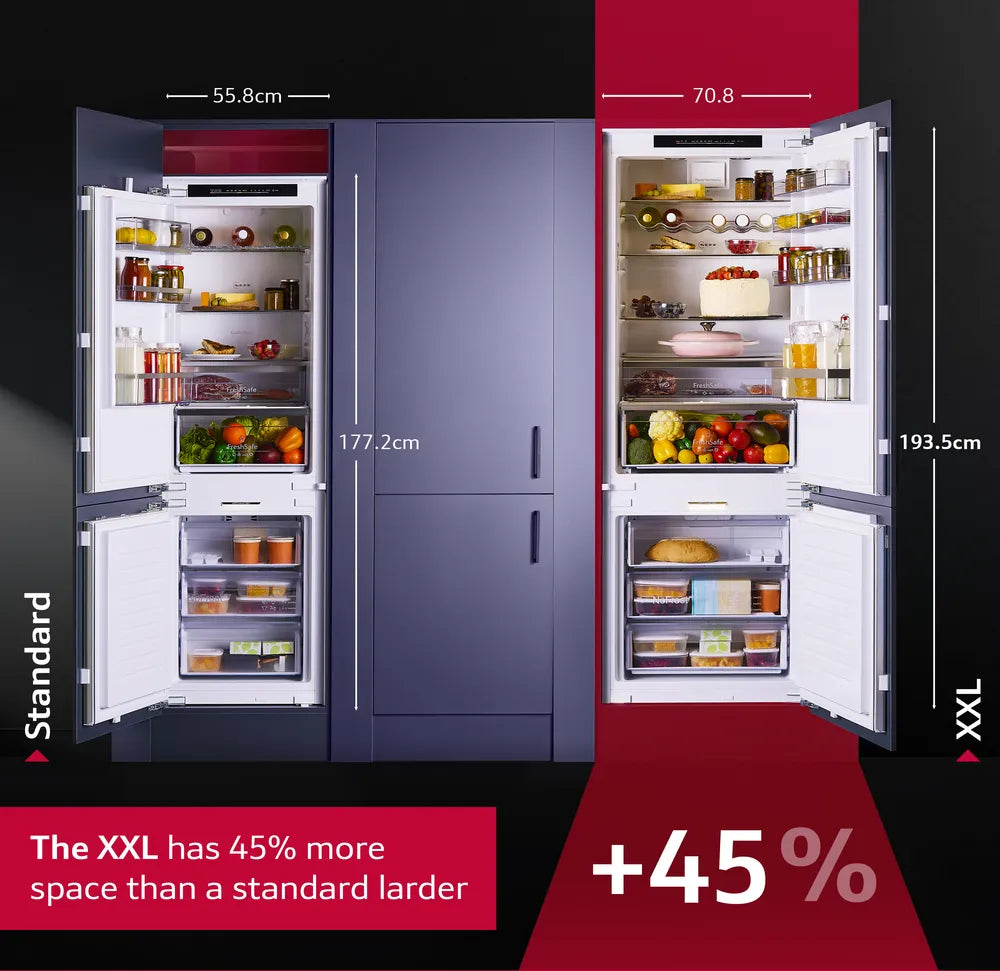 Neff Built-in fridge-freezer soft close flat hinge | KB7966DD0