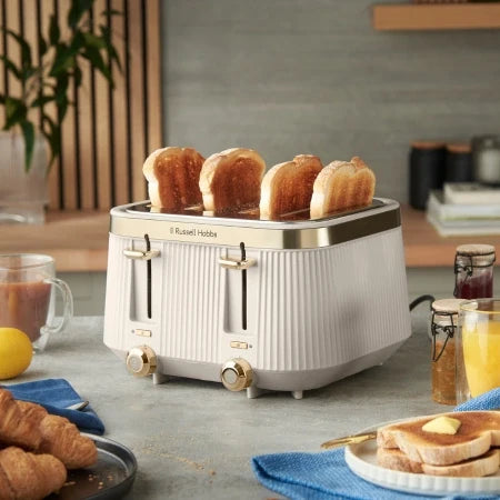 Russell Hobbs Brontë 4 Slice Toaster - Stone | 26771