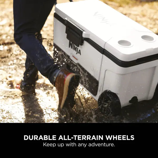 Ninja FrostVault 65QT/61L Wheeled Cooler with Dry Zone - Slate Grey | FB265EUUKGY