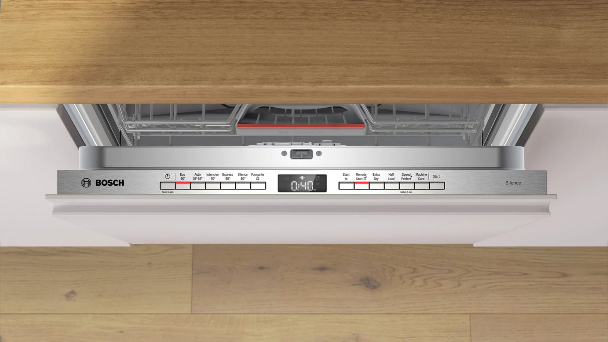 Bosch Series 4 60cm Fully-Integrated Dishwasher Variable Hinge - White | SMH4HVX14G