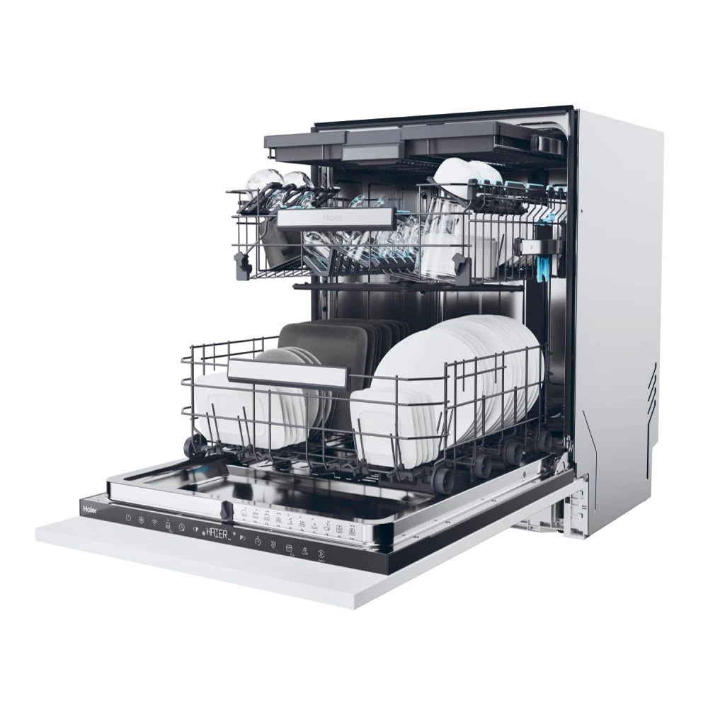 Haier Integrated Full size Dishwasher - Black | XS 6B0S3FSB-80