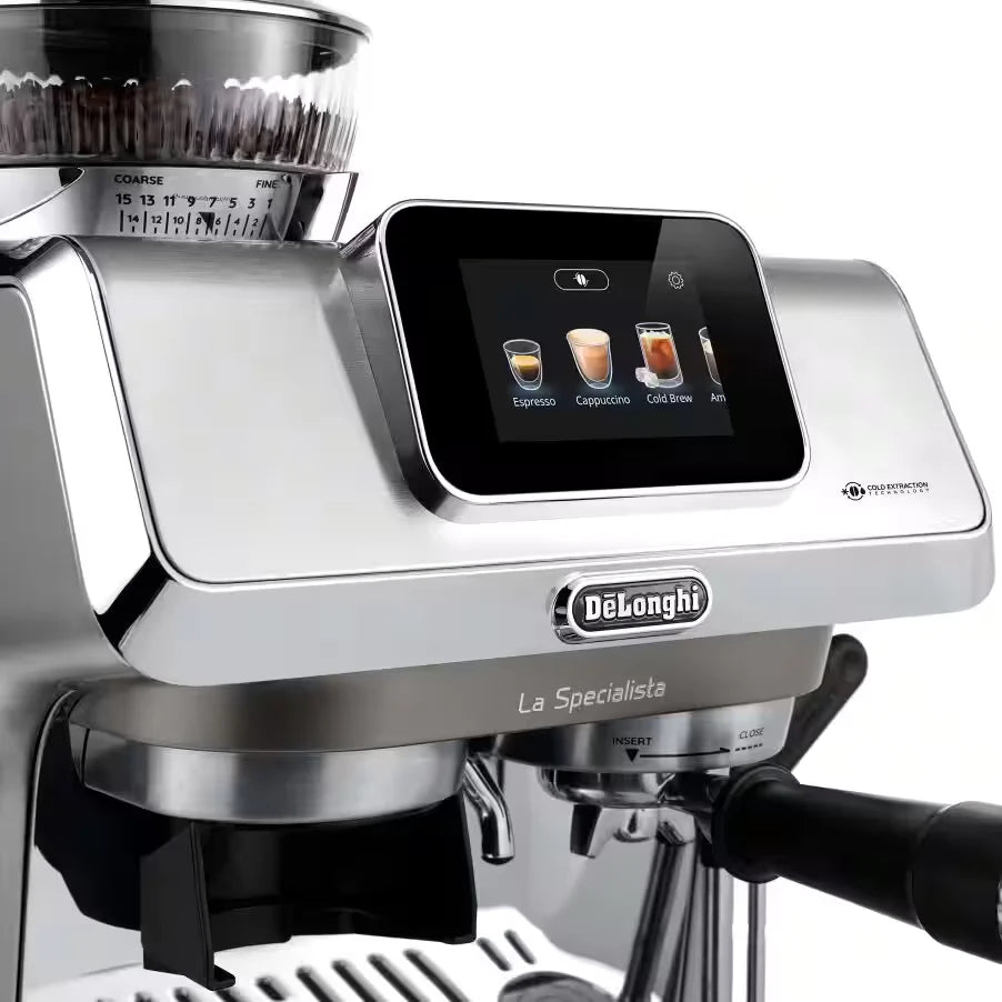 Delonghi La Specialista Touch Manual Pump Bean to Cup Coffee Machine - Stainless Steel | EC9455.M