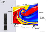 TCL P7L 43" QLED 4K UHD Smart TV (2026) | 43P7L