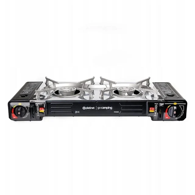 Platinet Gas Stove 2 Burner - Black | 461351