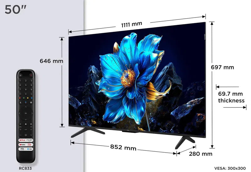 TCL 50" QLED 4K Ultra HDR Smart TV | 50P7K