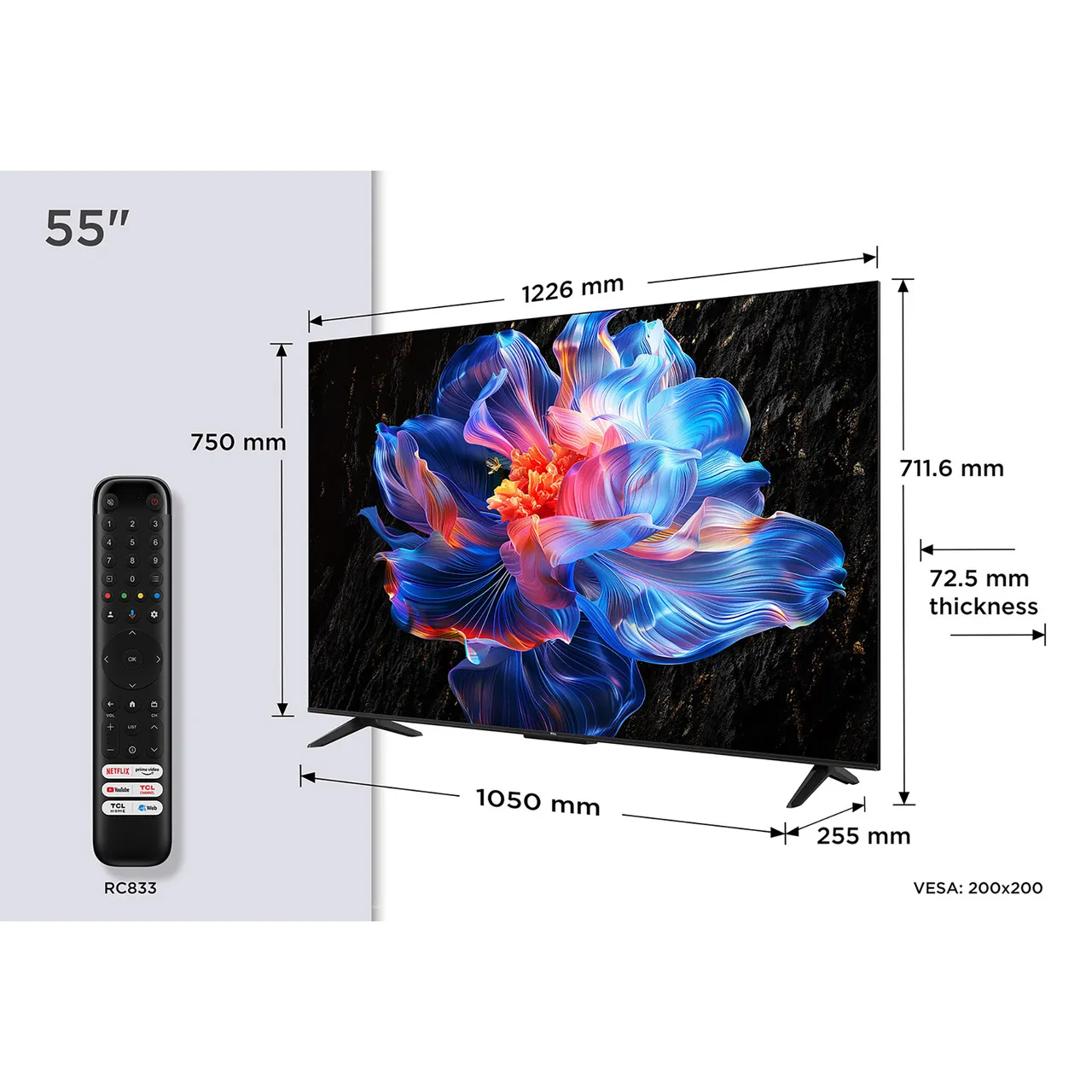TCL V6C 55" 4K Ultra HD Smart Google TV | 55V6C
