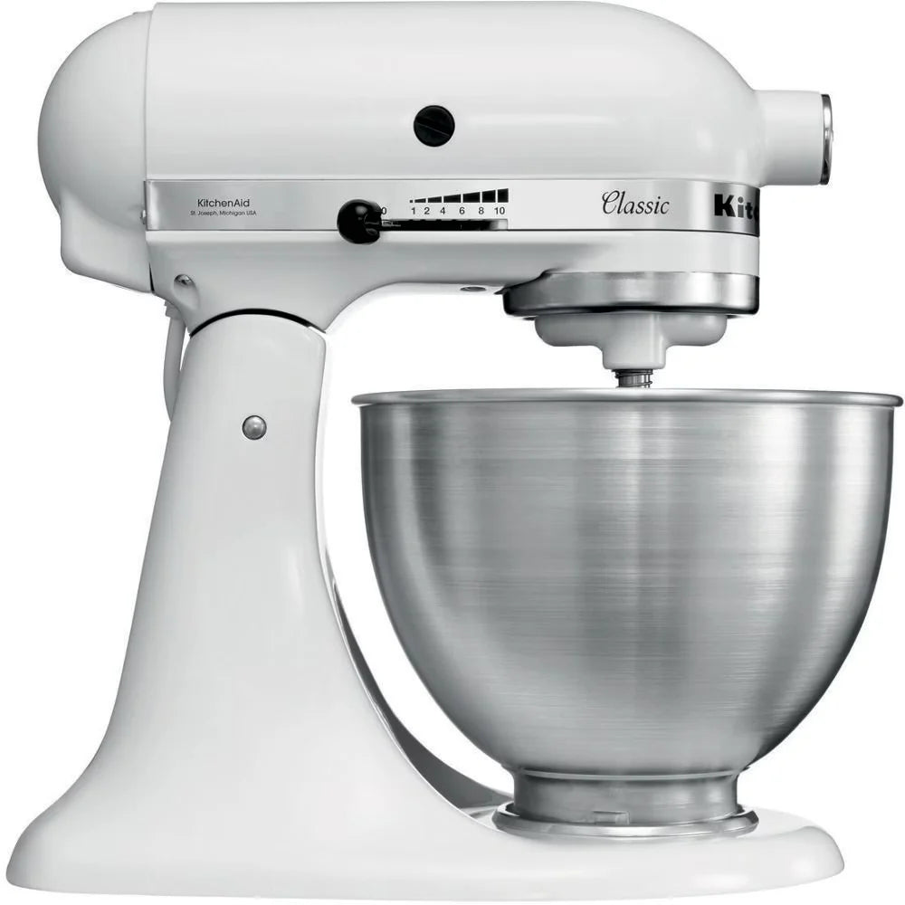 KitchenAid Mixer Tilt-Head 4.3L Classic - White | 5K45SSBWH