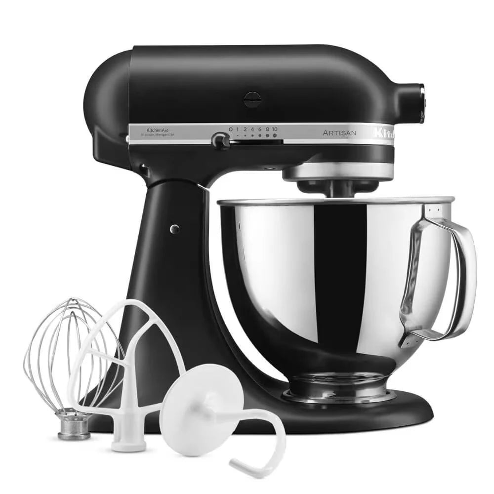 KitchenAid Mixer Tilt-Head 4.8L Artisan - Matte Black | 5KSM125BBM