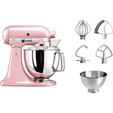 KitchenAid Mixer Tilt-Head 4.8L Artisan With Accessories - Silk Pink | 5KSM175PSBSP
