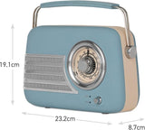iTek AM/FM Vintage Radio With Bluetooth - Blue | I60028BLU