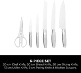 Ninja Stay Sharp Stainless 6-Piece Knife Set & White Block White | K62006EUWH
